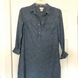 Levi's long sleeved shirt dress